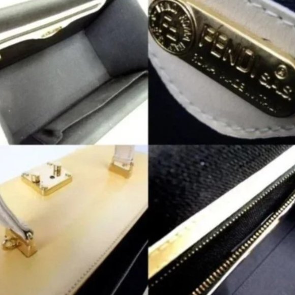 Fendi business type bag very rare suitcase yellow - Picture 5 of 6